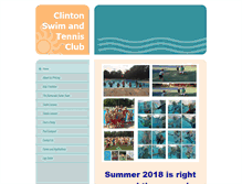Tablet Screenshot of clintonswimtennisclub.com